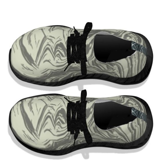 Camo Green Water Stone - Black Soles